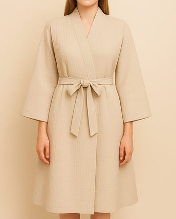 Waffle Knit Bathrobe