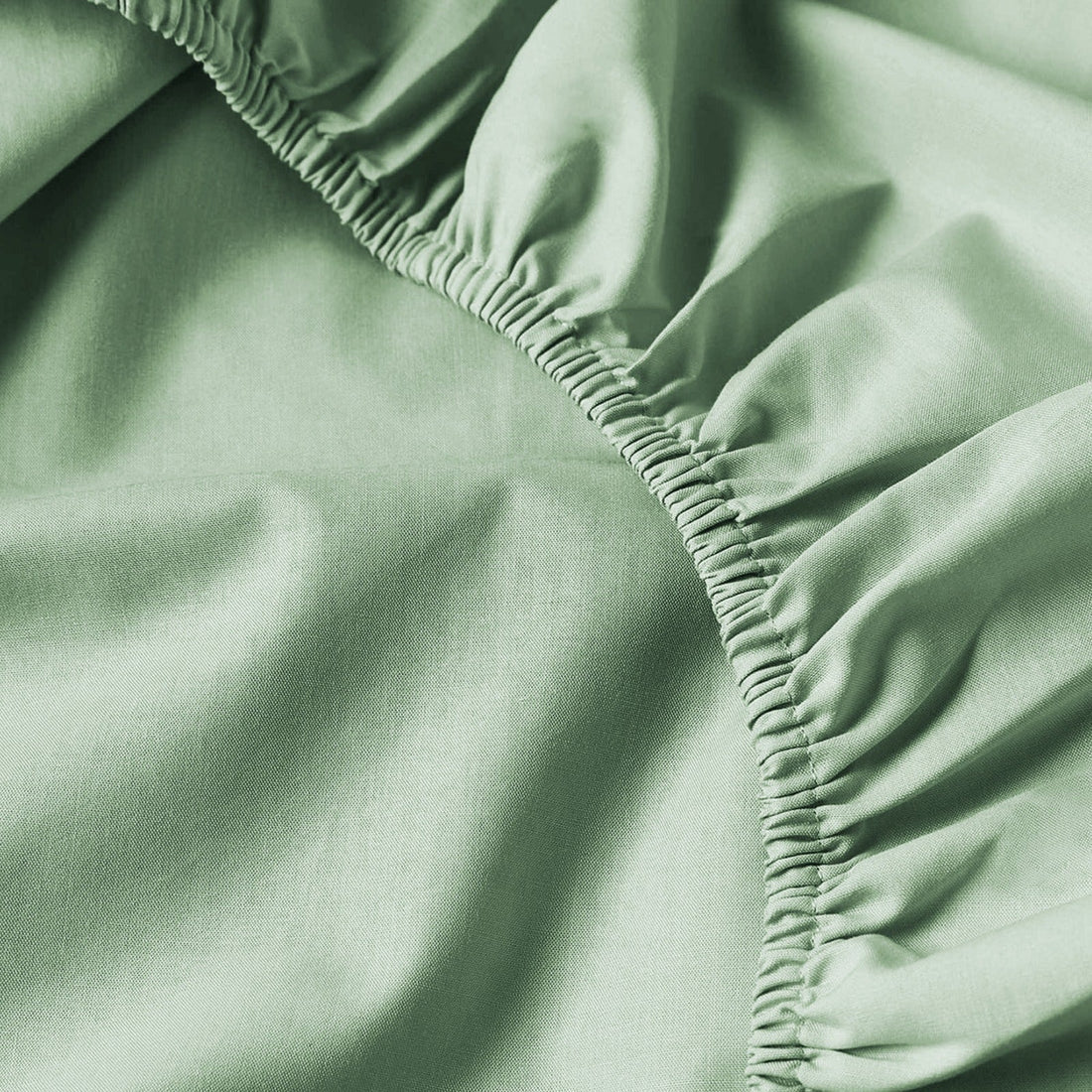Fitted Bed Sheet – SUPER KING Bed – Free Pillows - SEA GREEN