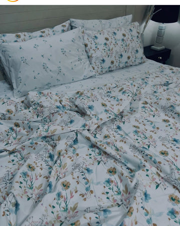 Cotton Satin Bedsheets B&B (CS-13)