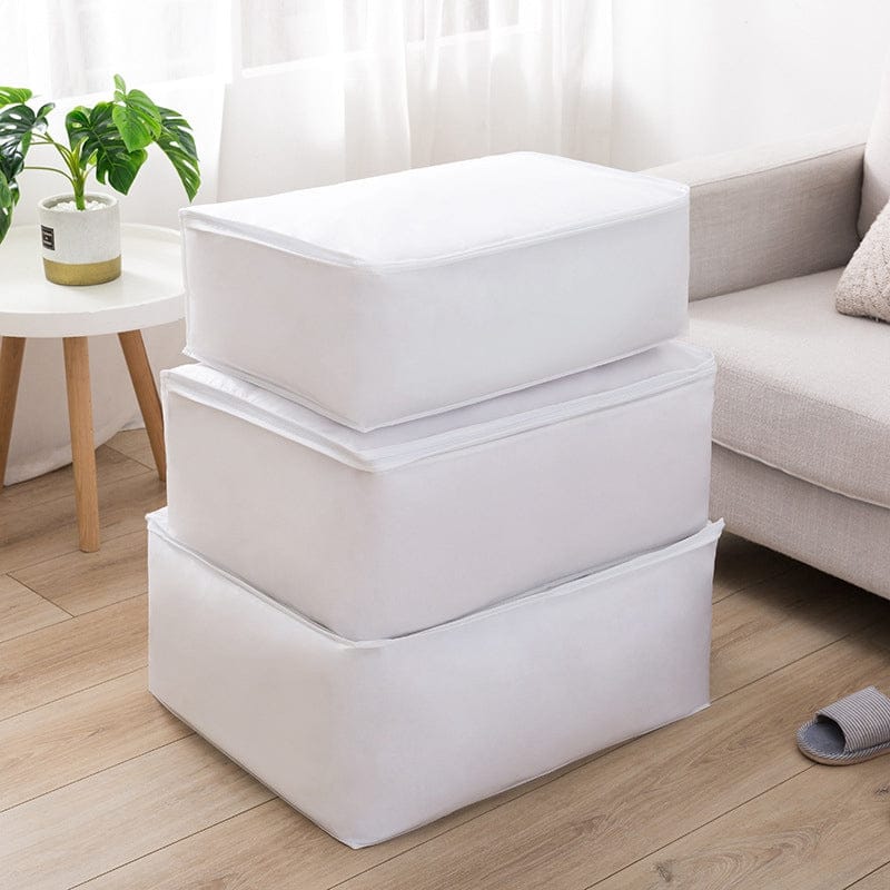 White Cotton Storage Cubes (Pack of 3)