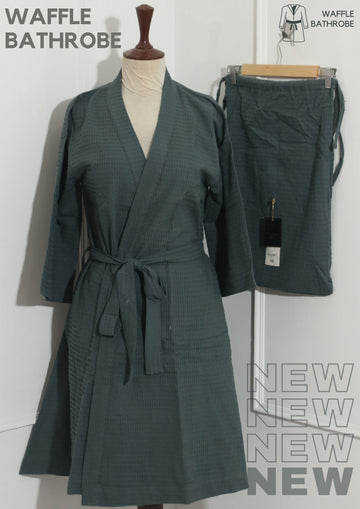 Luxury Waffle Bathrobe (Grey)