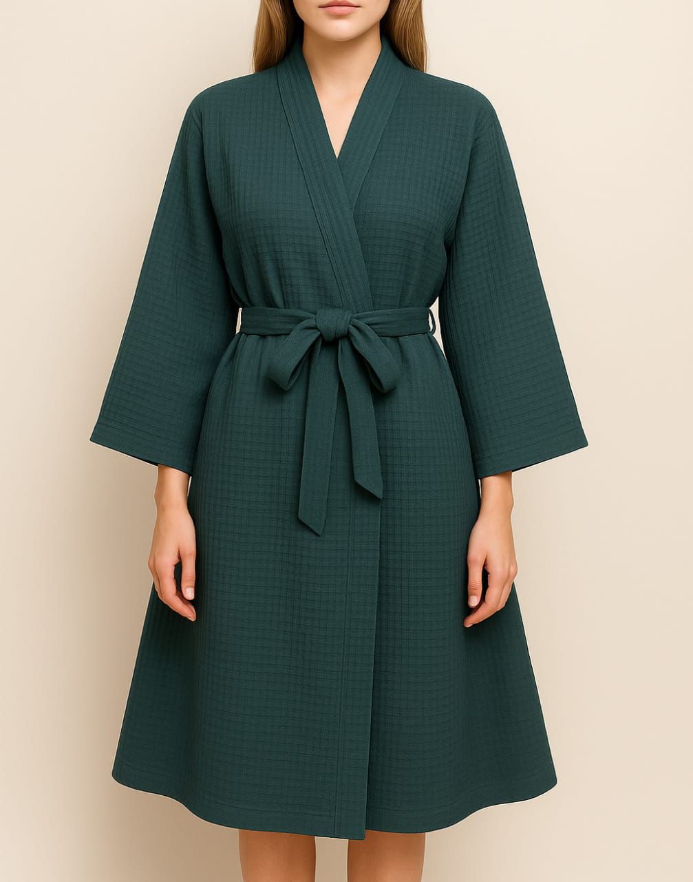Waffle Knit Bathrobe