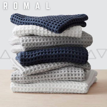 ROMAL Waffle Edition – 100% Soft Cotton | Pack of 6