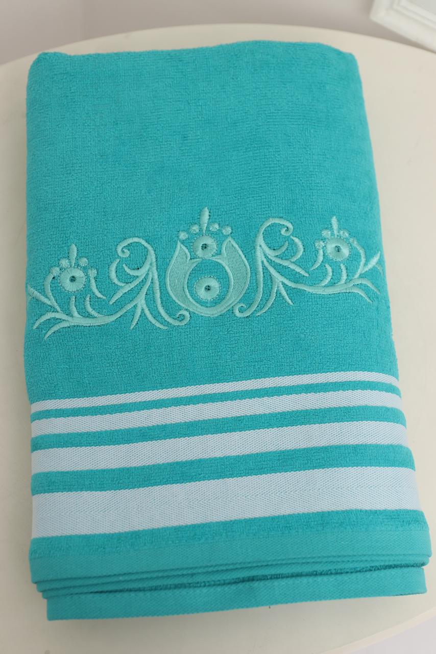 Velvet front back Cotton Towel