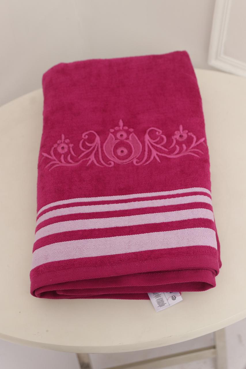 Velvet front back Cotton Towel