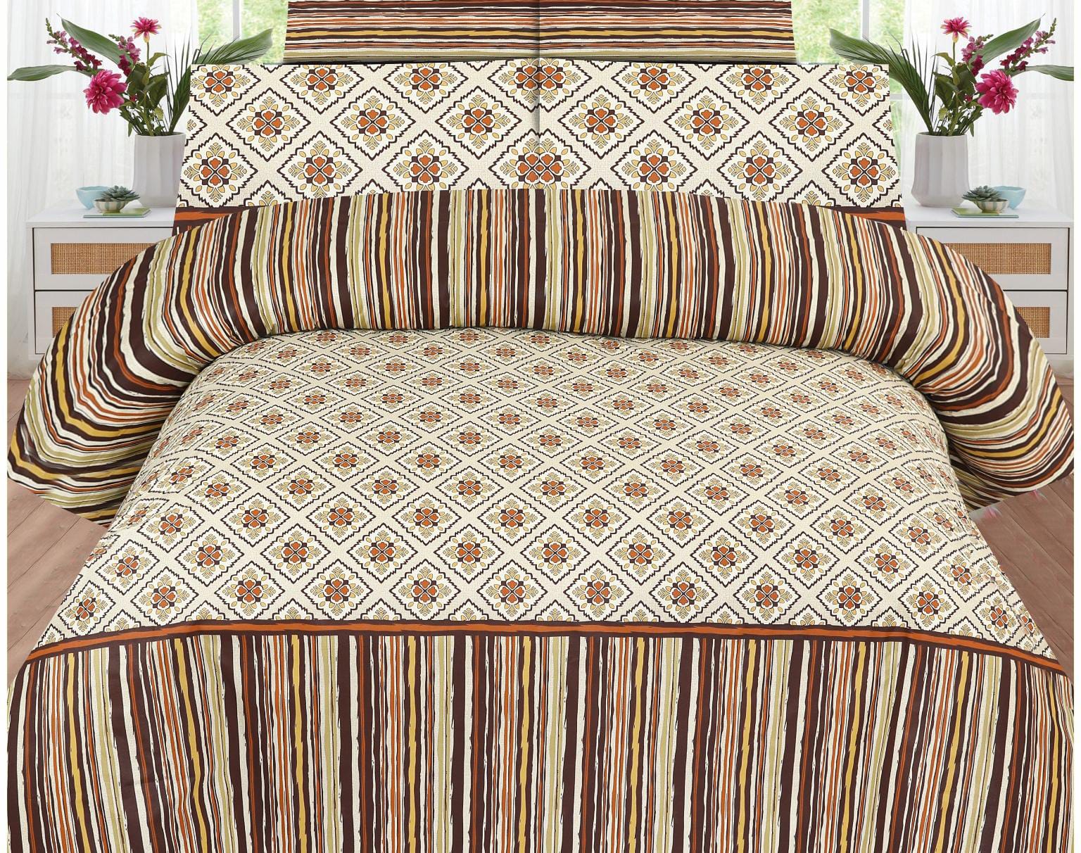 Cotton Precale Bedsheet Sets B&B-18