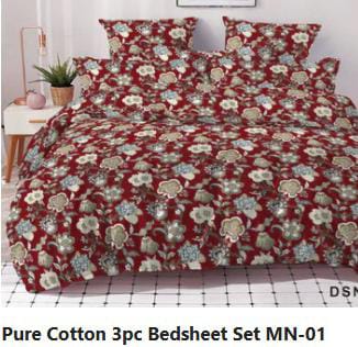 Pure Cotton Bedsheets B&B-48