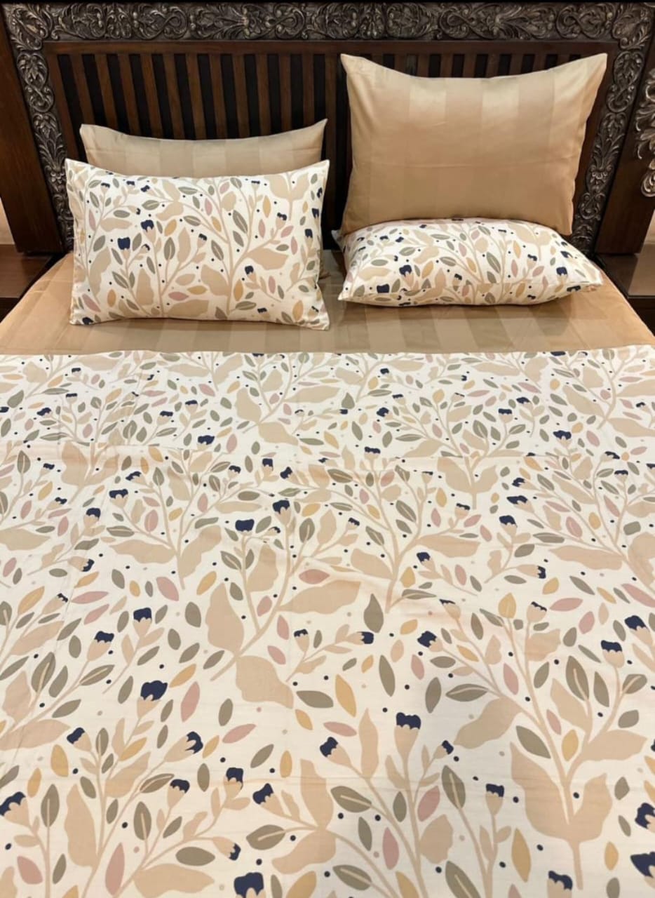 Cotton Satin Bedsheets B&B (CS-9)
