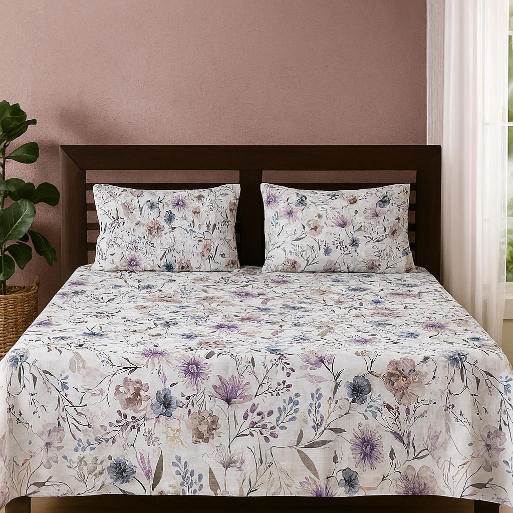 Cotton Satin Bedsheets B&B (CS-19)