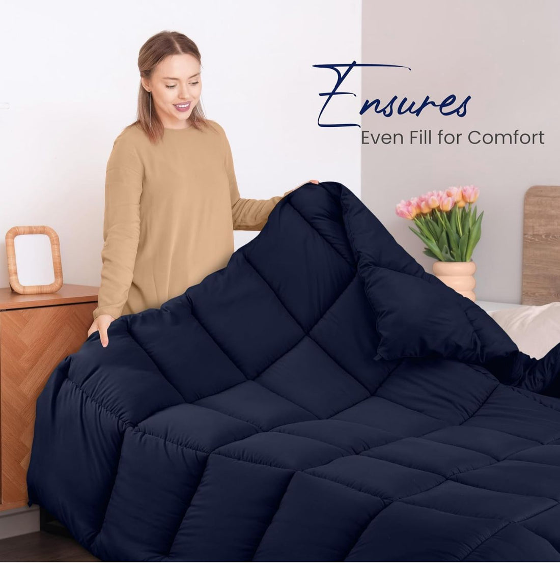 Luxury Quilted Comforter – Soft, Warm & Stylish