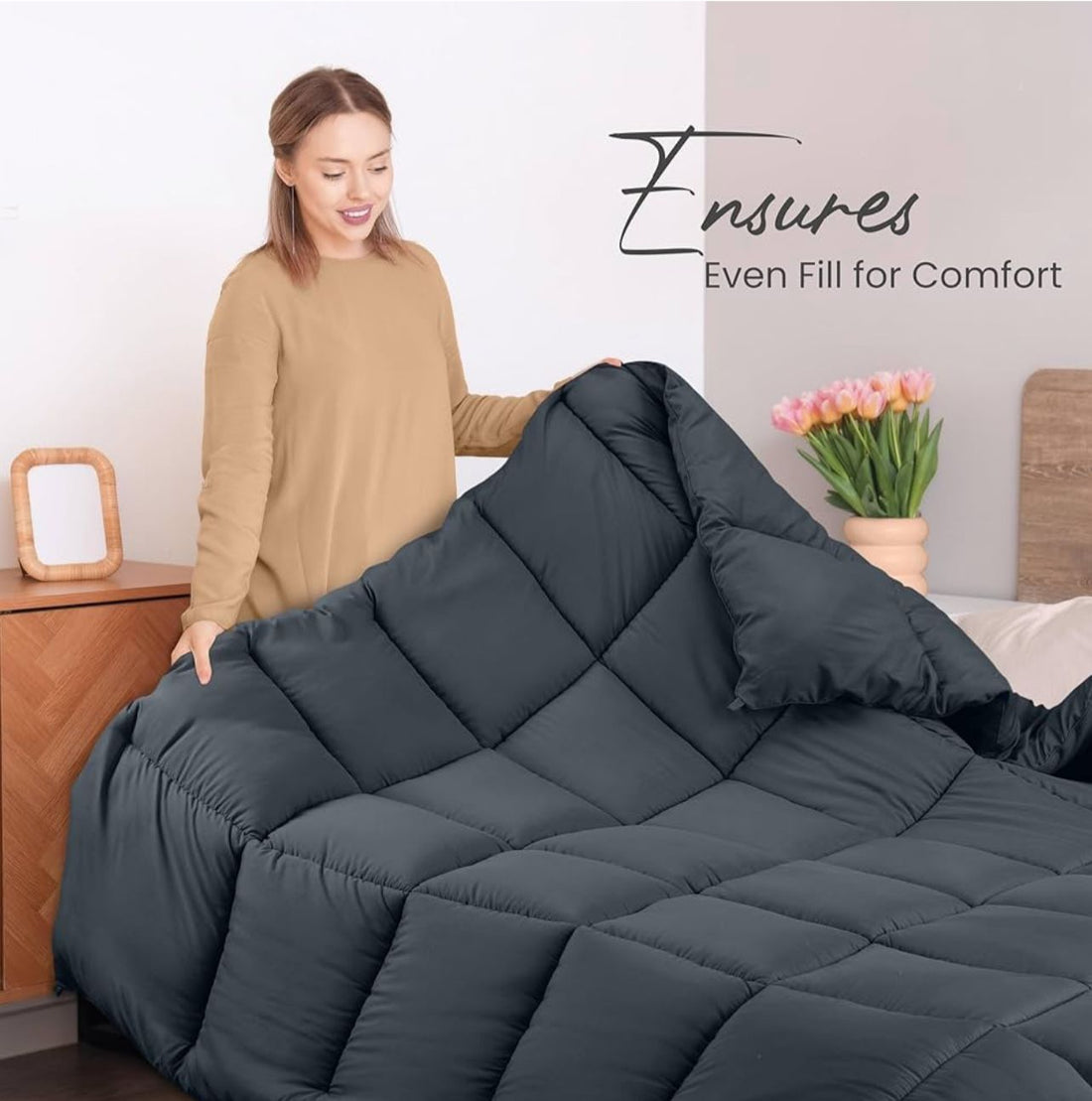 Luxury Quilted Comforter – Soft, Warm & Stylish