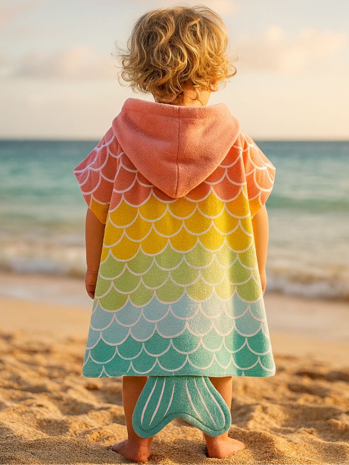 Mermaid Hooded Bathrobe