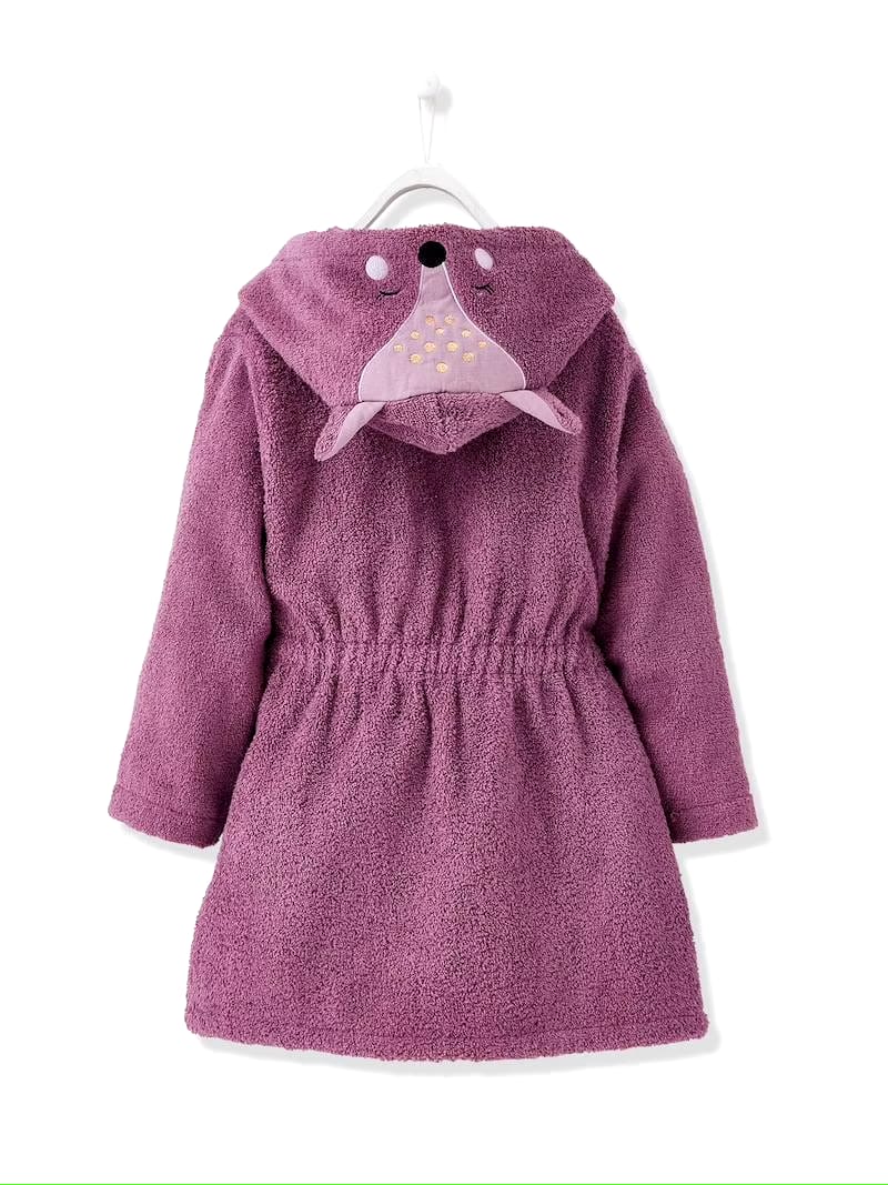 Kid’s Hooded Terry Bathrobe
