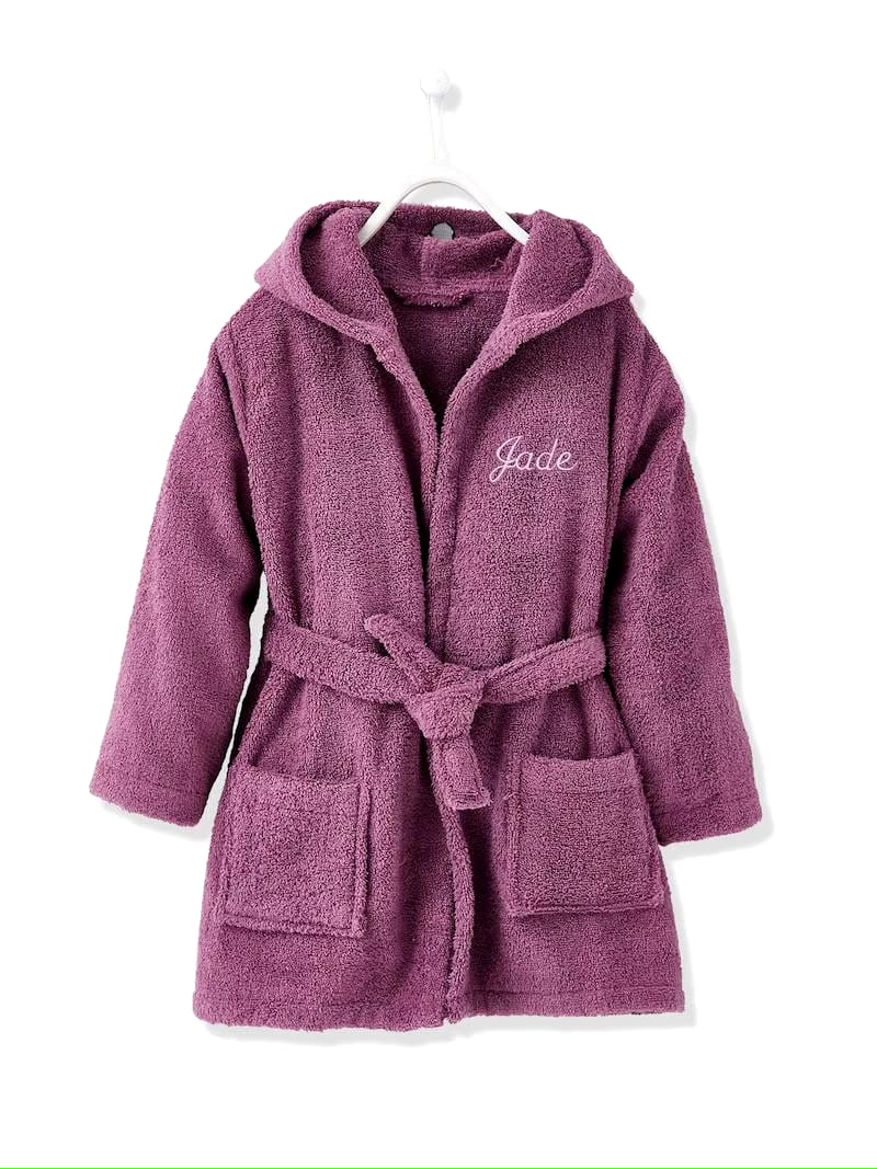 Kid’s Hooded Terry Bathrobe