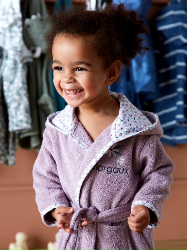 Kid’s Hooded Terry Bathrobe