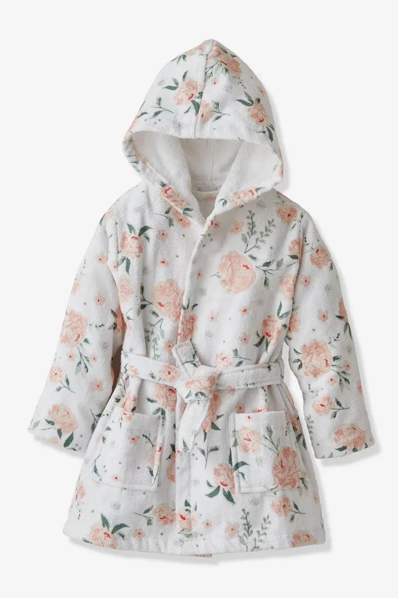 Embroided kids bathrobe