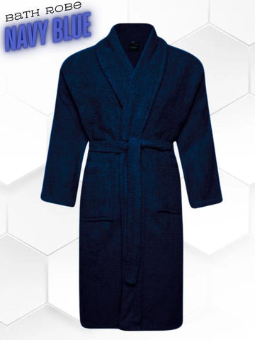 Navy Blue Bathrobe