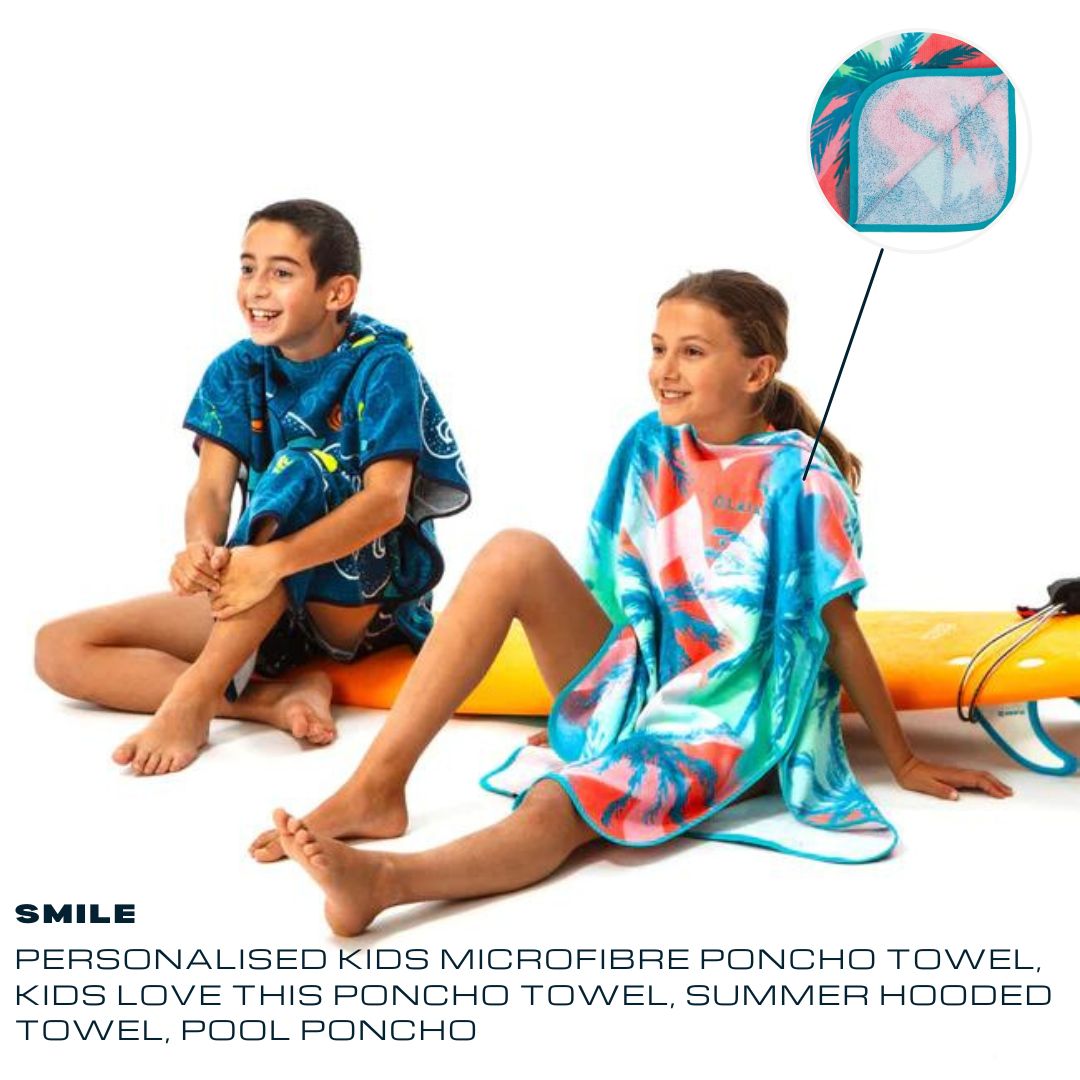 Embroided kids bathrobe