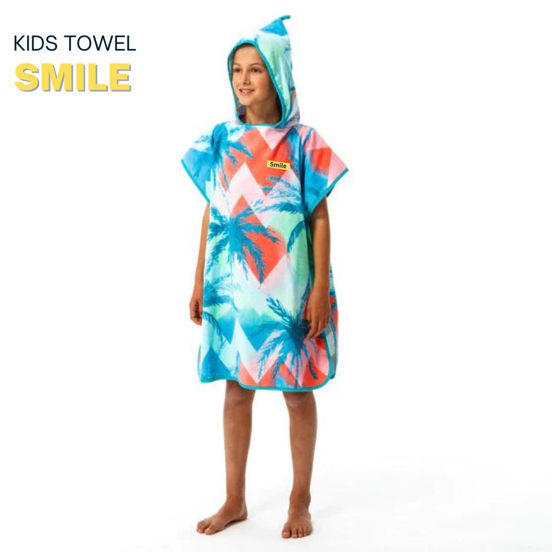 Embroided kids bathrobe